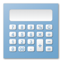 calculator blue 